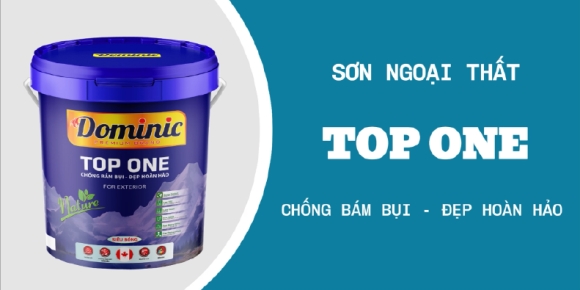 DOMINIC TOP ONE - SƠN NGOẠI THẤT CHỐNG BÁM BỤI ĐẸP HOÀN HẢO